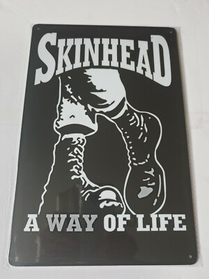 Skinhead A Way Of Life Metal Sign Plaque Ska/Mods Poster Retro