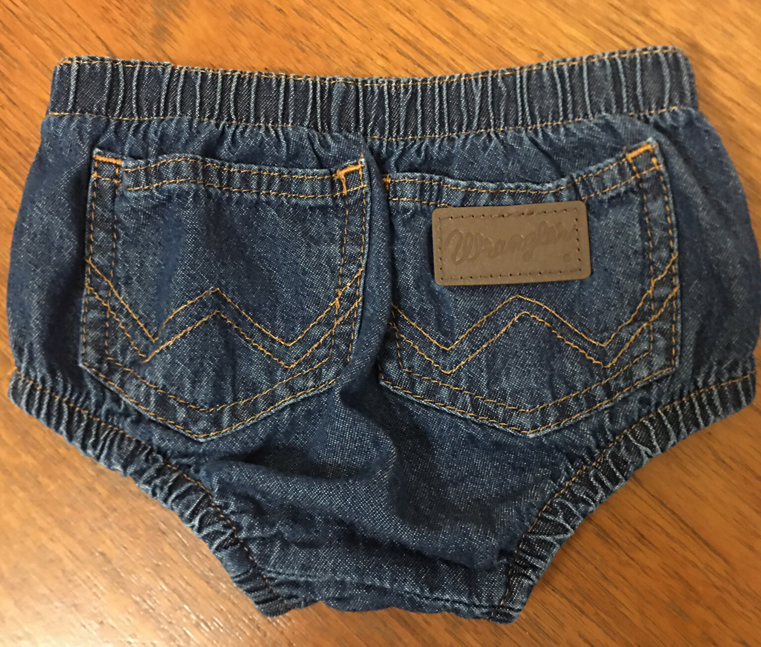 Wrangler - 100% Cotton Blue Jeans Infant / Baby Diaper Cover 1011MW1PW