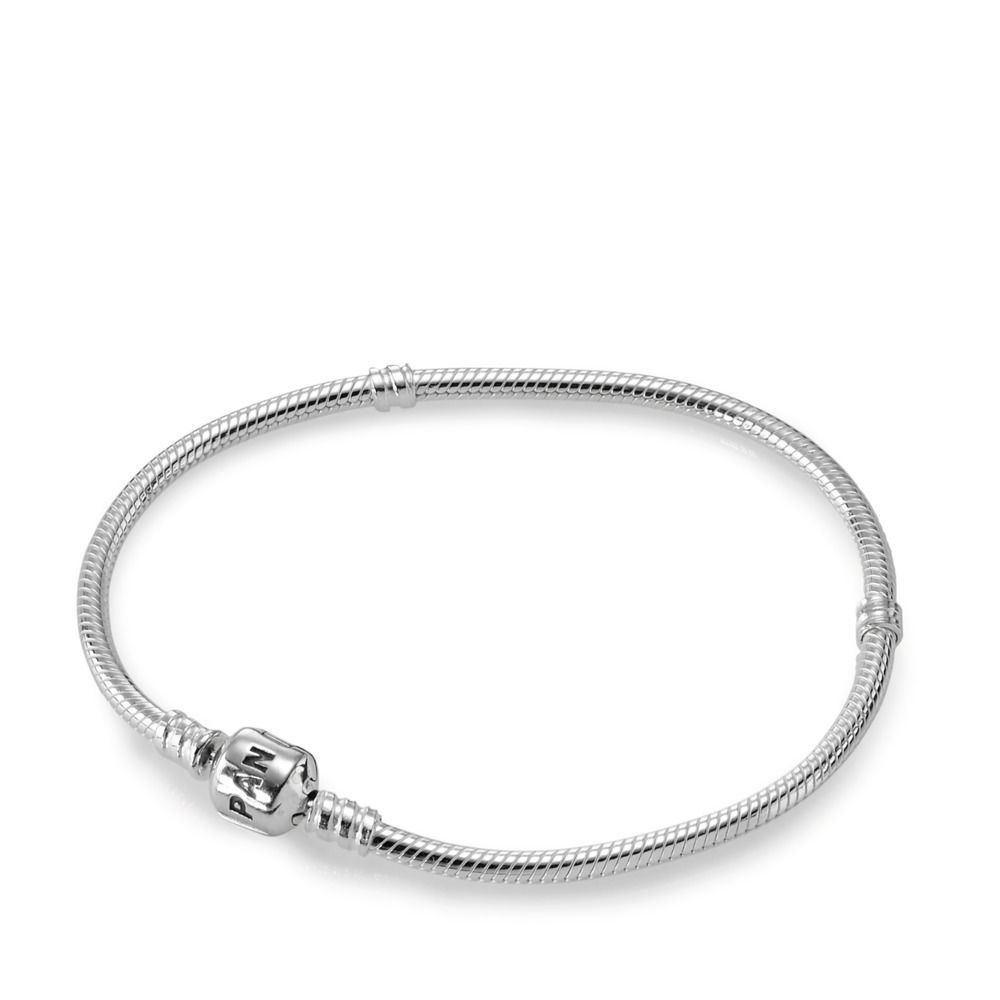 PANDORA Silver Bracelet with Silver Clasp Size: 17 (590702HV-17)