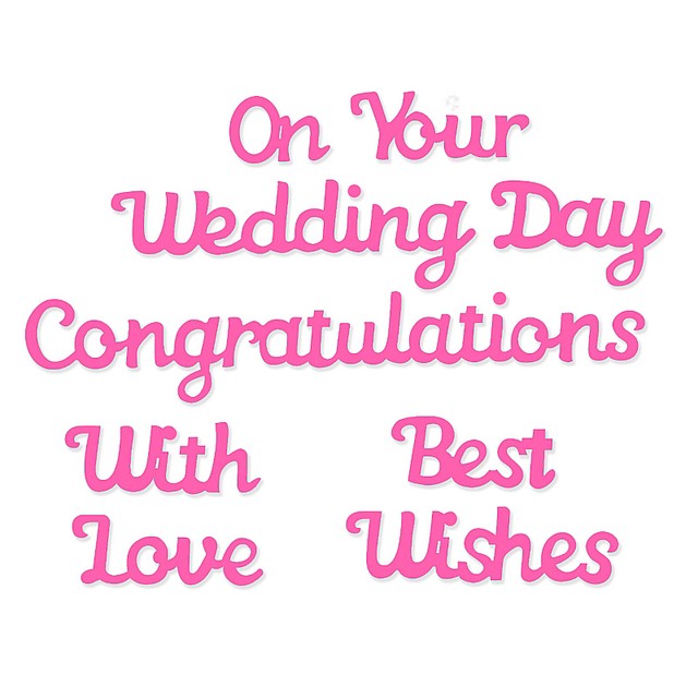 New Sweet Dixie Metal Cutting Dies Wedding On Your Wedding Day