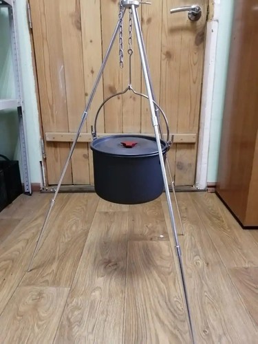 NEU Aluminium Camping Dreibein Kochgeschirr für Outdoor Picknick Kochen Topf Grill - Bild 4 von 7