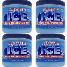 4 X ARCTIC ICE Pain Relieving Gel Fast Acting Cooling Formula Greaseless 7 OZ