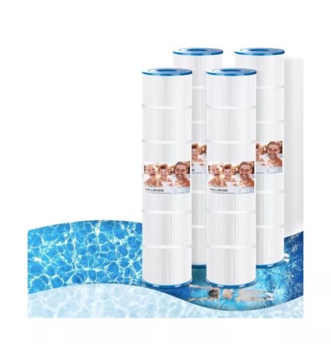 4 Pack Pool Filter Cartridges For Unicel C-7471, Filbur FC-1977, Pentair 178584