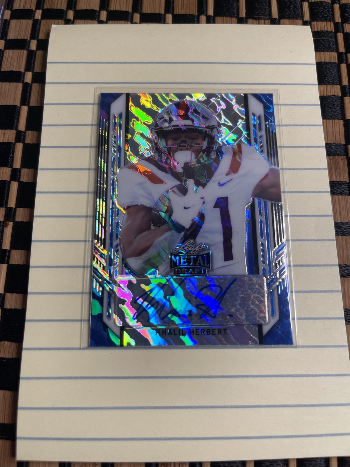 2021 Leaf Metal Draft Portraits Auto Khalil Herbert /40 RC #PA-KH2