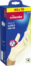 Vileda Multi Latex Einmalhandschuhe 40+10 S/M Einweghandschuhe