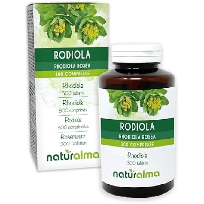 Rodiola Naturalma 300 Compresse - Integratore Radice Rhodiola Rosea 150g