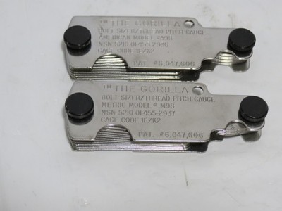 The Gorilla Bolt Sizer/Thread Pitch Gauge M98 and A98 Metric and Standard Set