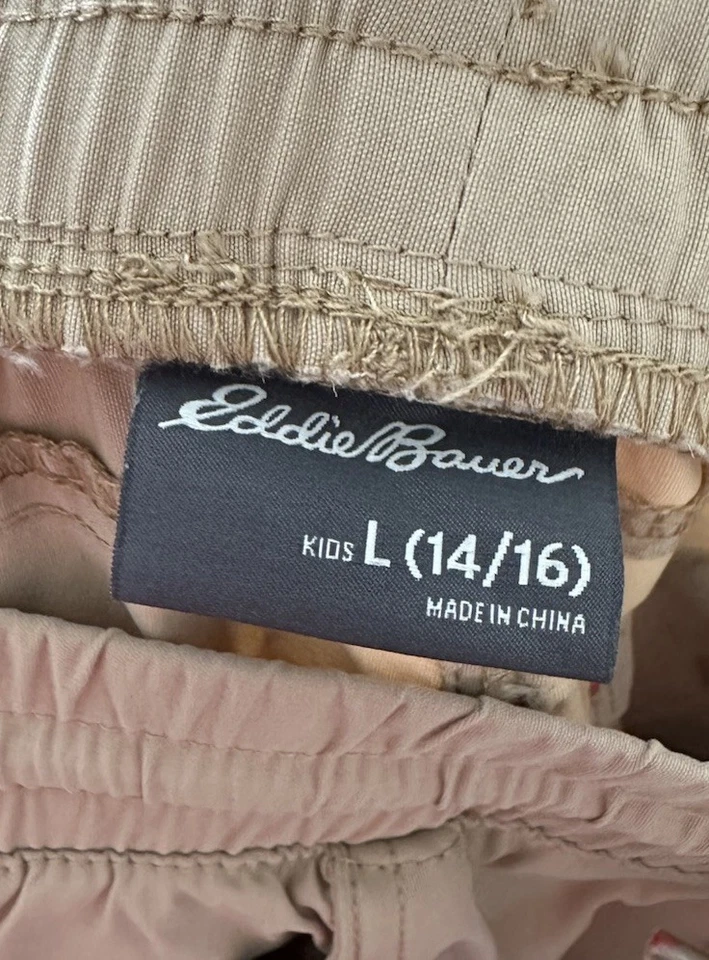 Pantalones EDDIE BAUER NIÑOS CONVERTIBLES Niño Talla 14/16 Cintura Ajustable Foto 4 de 4
