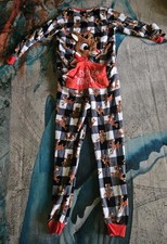 Rudolph the Red Nosed Reindeer Union Suit Women's Pajamas One Piece Size Small