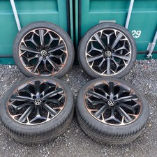 GENUINE 19 NEW VAG ALLOY WHEELS NEW BRIDGESTONES VW PASSAT SKODA SEAT 5 X 112
