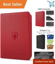 9 Pocket Zipper Card Holder Book for Sports MTG TCG Game Cards Collectors