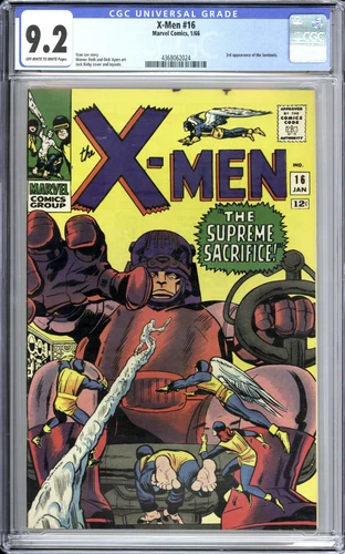 X-Men #16 CGC 9.2 NM- OW/WP RARE High Grade! Marvel Comics 1966