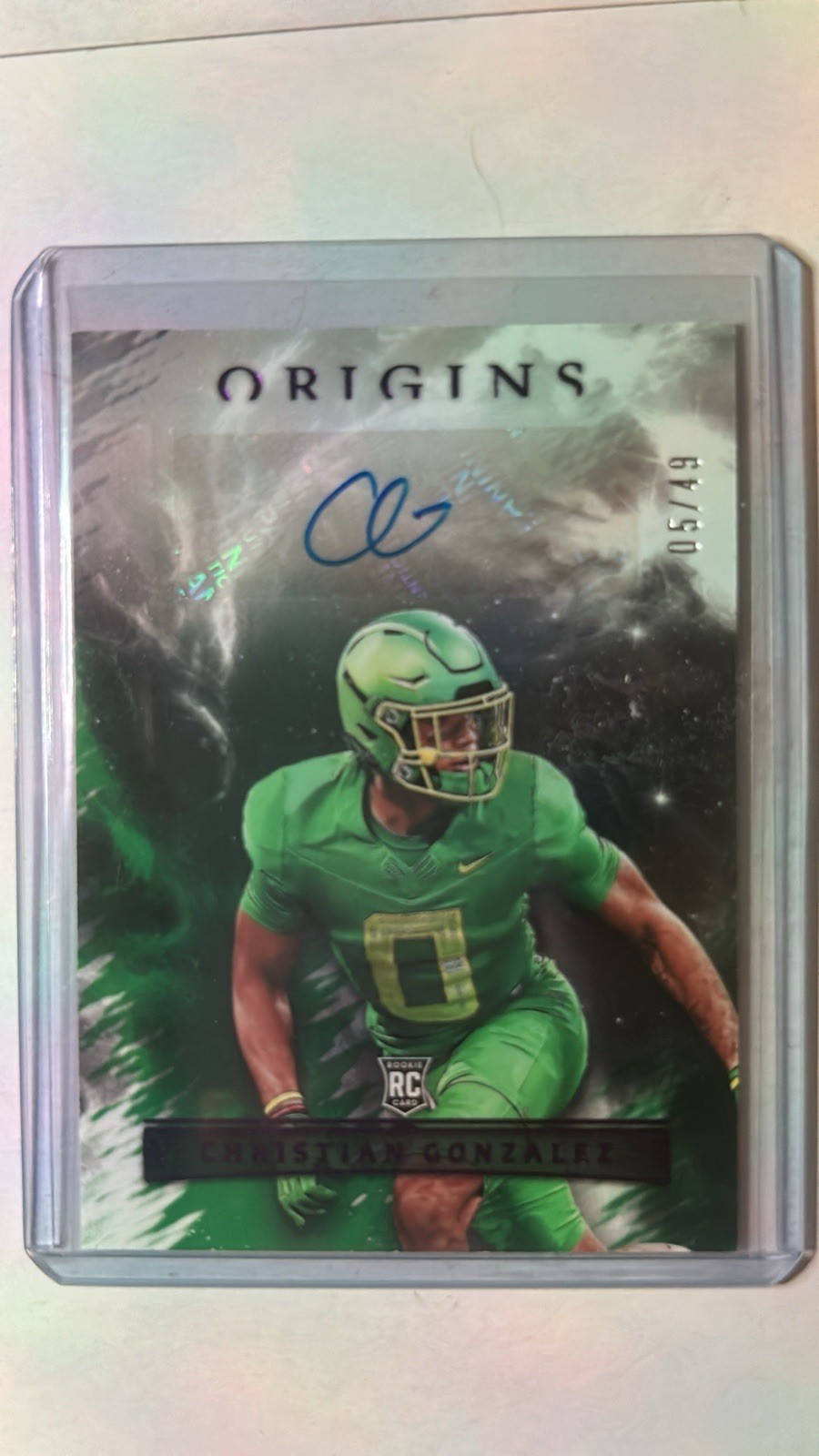 Christian Gonzalez Panini Chronicles Draft Picks Origins Rookie Autographs #OACGO Base