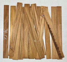 17 Pcs, Mahogany Thin Stock 22x 2x 1/8 Lumber Wood Blanks 7596