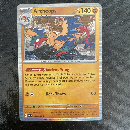 Archeops 048/086 Sv: White Flare Holo Pokemon TCG
