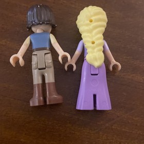 LEGO Disney 41054 Tangled Minifigure Lot: Flynn Rider (dp007) & Rapunzel (dp006)