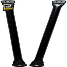 31in Garden Swing Replacement Bars Black Metal Rods for Hanging Seat 2 Pack