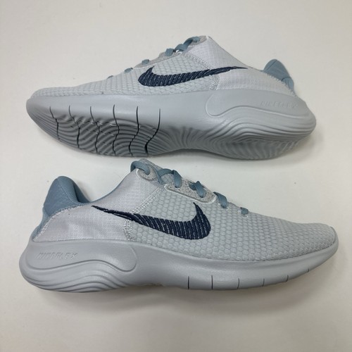 Men Nike Flex Experience RN 11 NN Shoes Pure Platinum/Blue 10 - Picture 1 of 5