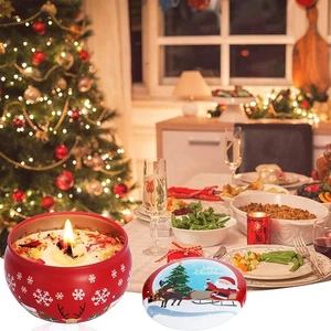 Scented Candle Set of 8, Christmas, Soy Wax