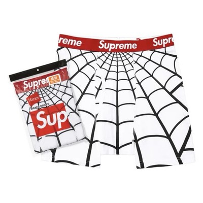 Supreme Hanes Spider-Man Boxer Briefs Size Medium White CONFIRMED