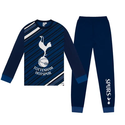 Tottenham Hotspur Jungen Schlafanzug lang Sublimation Kinder OFFIZIELLES Fußball Geschenk