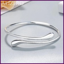 Charm 925 Sterling Silver Bracelets for Women fine Water droplets bangles