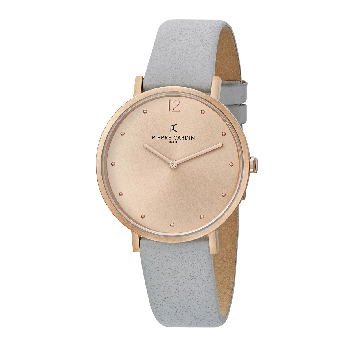 Lot Montres Quartz Femme Pierre Cardin Louise C - Bracelet Blanc, Cadran Doré Et Rose, 102g