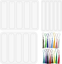 Resin Bookmark Mold Set- 3 Sizes Small Medium Rectangle Resin Molds for DIY Craf