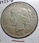 1923 D Peace Silver Dollar