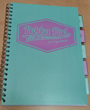 Image of Pukka Pad Pastel Teal A4 Wirebound Project Book Ruled 80gsm (8630-PST)