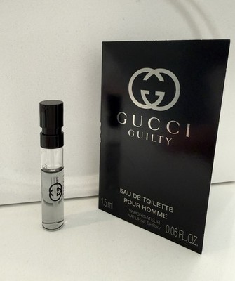 Gucci Guilty Eau de Toilette Travel Sample Spray Cologne 1.5ml Woody Earthy Sexy