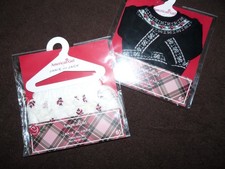 American Girl Doll Janie and Jack Holiday Rose Skirt and Fair Isle Sweater NEW 