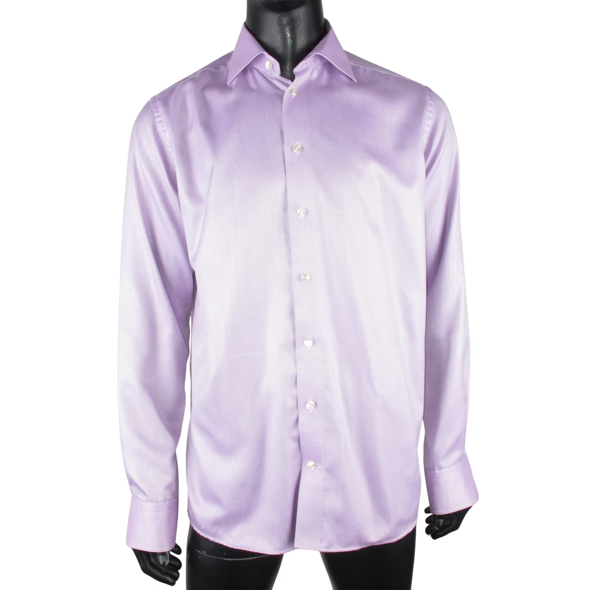 dress shirt 16 Steven Land Men's Basic 100% Cotton Dress Shirt | Light Blue 16 x 32/33
