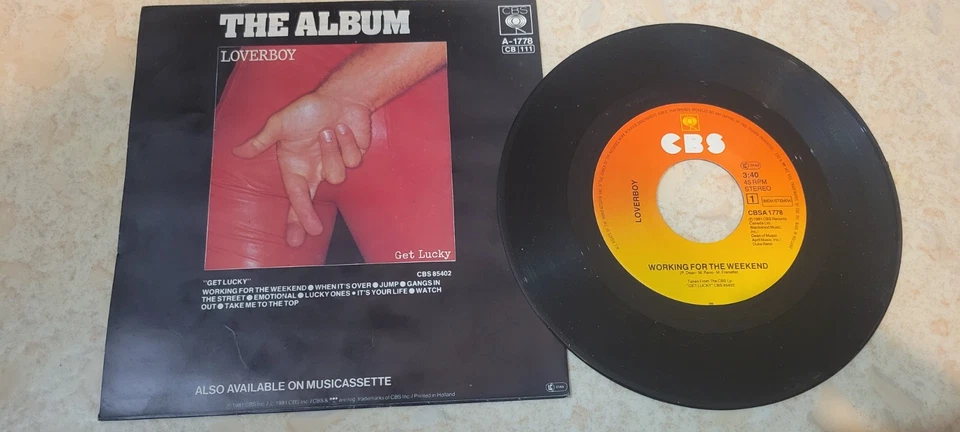 Disque 45 Tours Vinyle Loverboy Working for the weekend 1981 NL - Photo 2/3