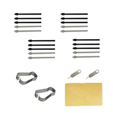  20pcs Pack Tab s6 s Pen Nibs Replacement Stylus Tips for Samsung Black/Gray