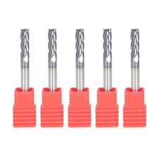 5 Pack 4 FLUTE CARBIDE END MILL 3/16" SHANK DIAMETER New