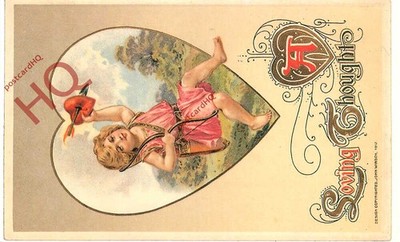 Ansichtskarte ~ Liebevolle Gedanken (Repro)