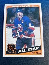 1984-85 Topps Hockey Denis Potvin All Star New York Islanders Card #162