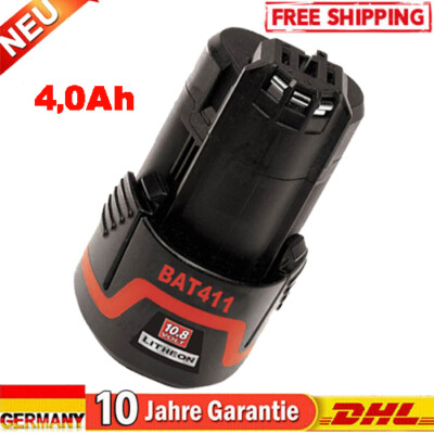 4.8AH 12V Für Bosch Professional GBA Akku TYP BAT411 Li-ion GSR GDR GSA BAT412