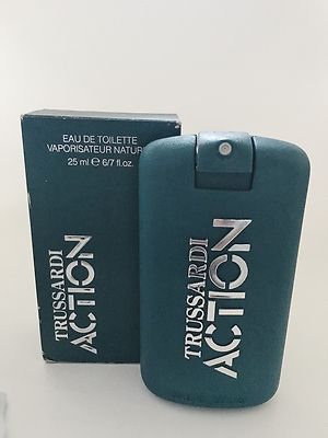 TRUSSARDI ACTION EAU DE TOILETTE SPRAY 6/7 OZ OR 25 ML NIB Box Damaged