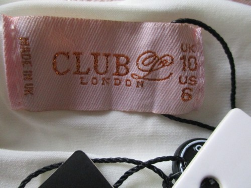 Club London -White wrap, halter neck, bodycon, asymmetrical hem long dress -UK10 - Picture 10 of 14