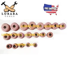 Brand New Valve Seat Grinding Stones Set Of 20 Pcs With 6 Pcs Pilots Top .385