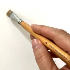 Vintage M. Grumbacher NY Lyons #8 Artist Paintbrush 4670-B Flat USA Oil Acrylic