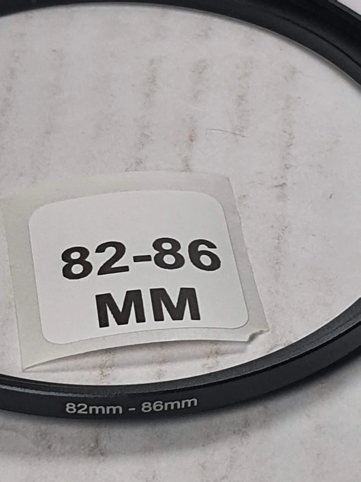 82-86mm Metal Step Up Adapter Ring 82mm Lens to 86mm Filter Converter E-82-E-86 - Image 3 of 4