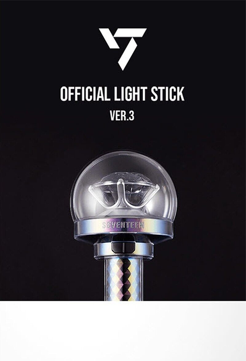 SEVENTEEN OFFICIAL LIGHT STICK VER.3 w/ Tracking, Bag, 2 Strap 