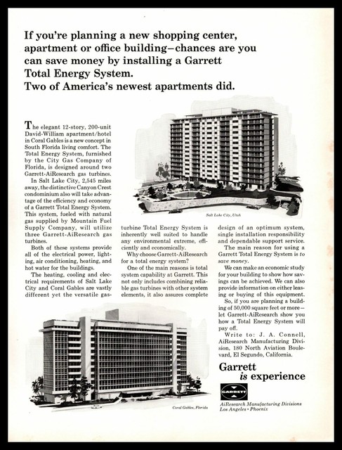 1965 Garrett AiResearch Manufacturing Division El Segundo ...