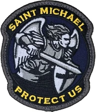 ST MICHAEL PROTECT US MODERN MILSPEC MONKEY MSM TACTICAL FULL COLOR HOOK PATCH