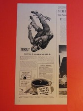 1939 COFFEE CHEERS YOU UP! Test Pilot ease up! vintage print ad