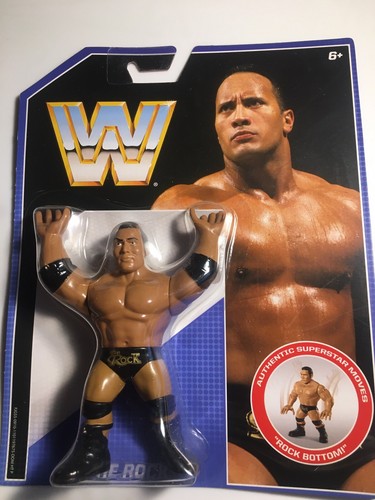 Mattel WWE Retro Hasbro WWF MOC The Rock...