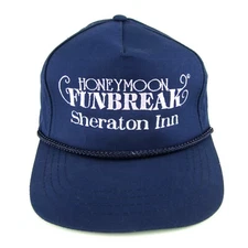 Vintage 80s Snapback (Honeymoon Funbreak Sheraton Inn) Trucker Hat- Excellent!